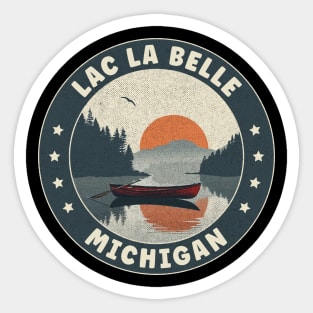 Lac La Belle Michigan Sunset Sticker